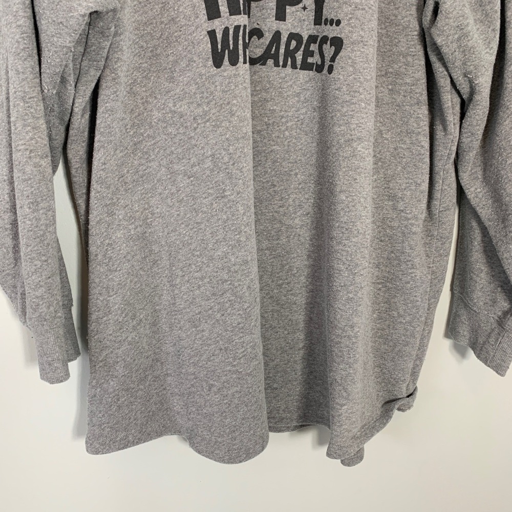 Torrid Womens Plus Size 4 Graphic Sweatshirt Grey If It Makes You Happy Pullover - Picture 5 of 12